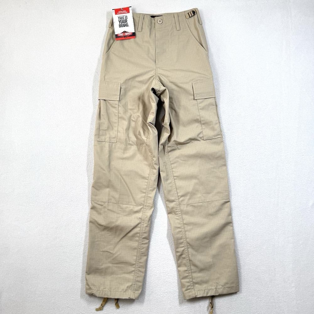 Tru Spec Pants Mens XS Tactical Cargo Ripstop Military BDU Utility Khaki NWT
